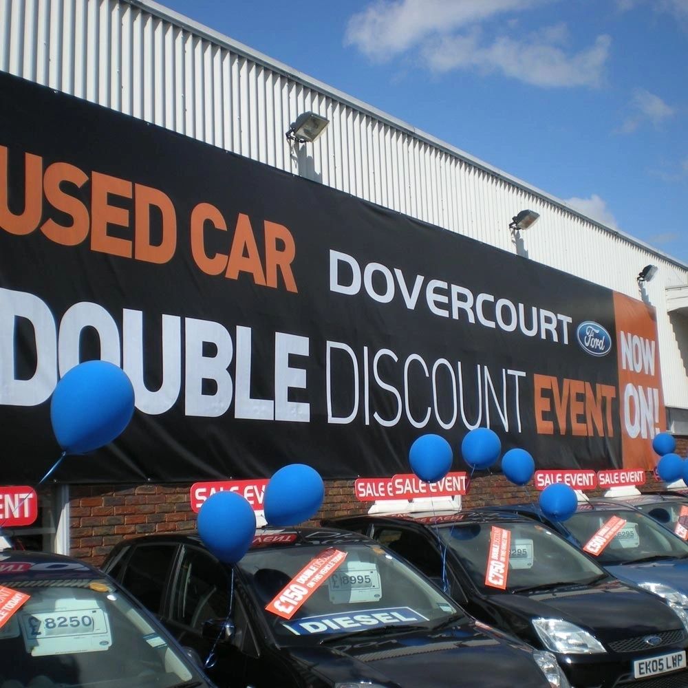 Branded corporate hospitality display at an outdoor event