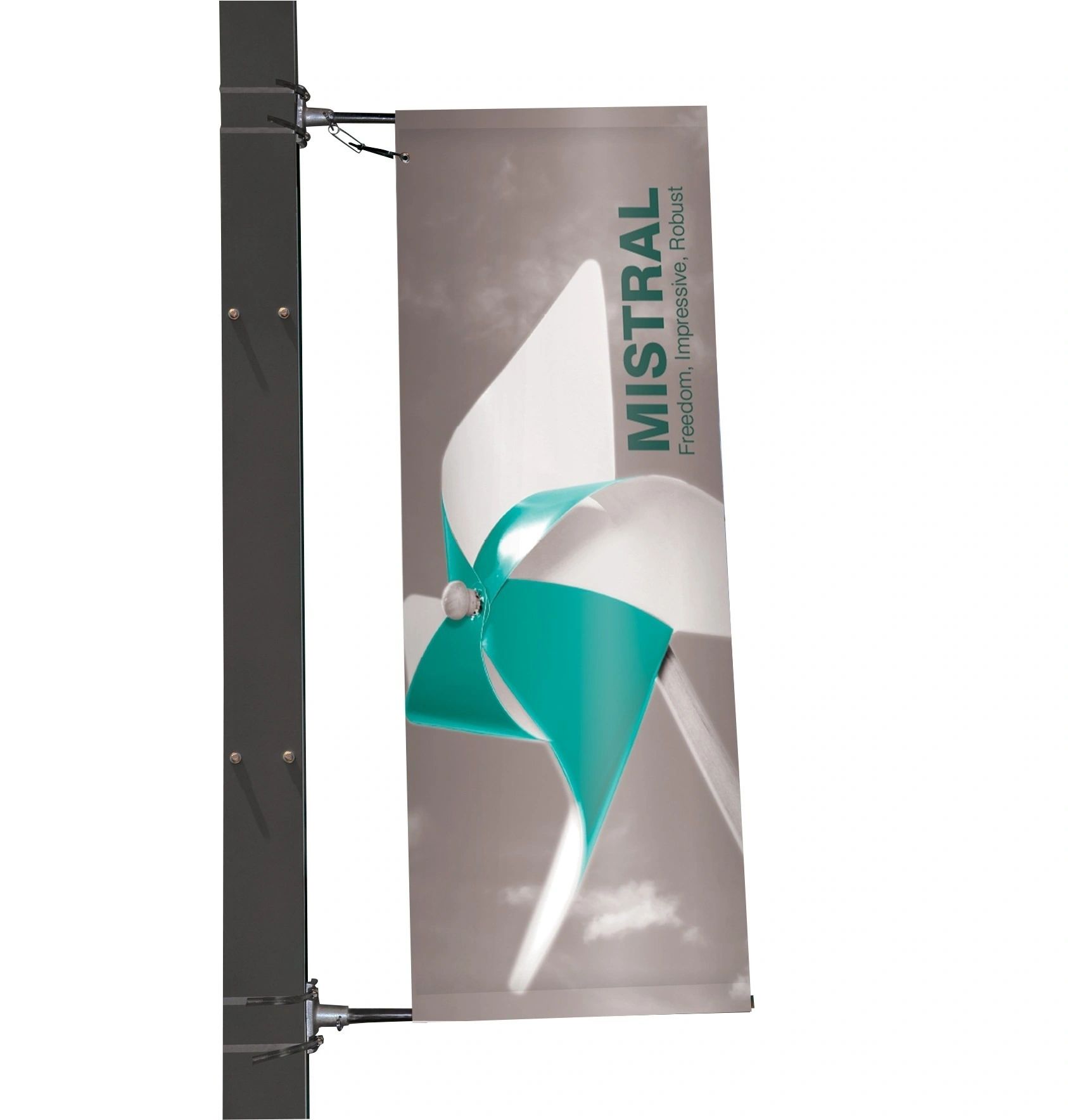 Outdoor banner frames and wall display systems