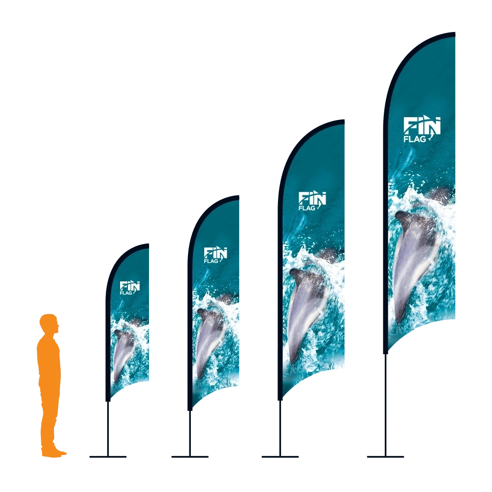 Promotional feather flags for outdoor events