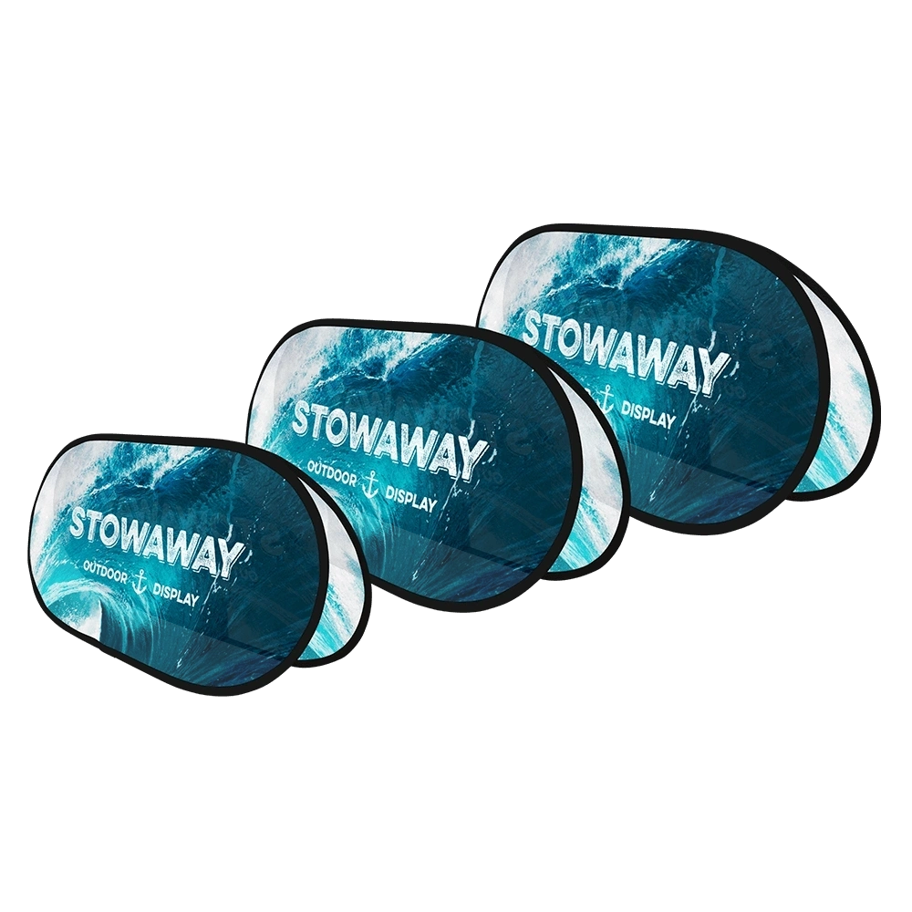 Portable pop-out display banners