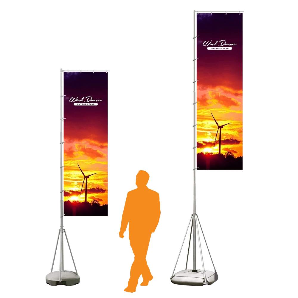 Wind dancer promotional flags
